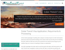 Tablet Screenshot of dubaitransitvisa.net